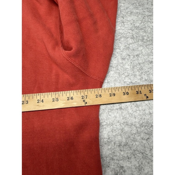 Orvis Pullover Mens 2XL Red Half Zip Sweater 100% Cotton Outdoor Fishing XXL - Picture 6 of 8